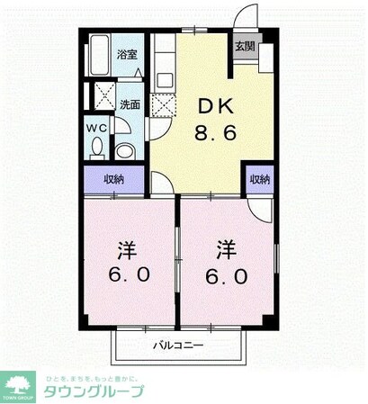 ニュ-シティ和田山の物件間取画像